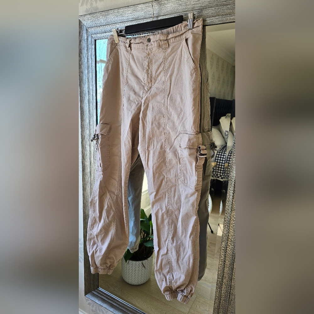 Stretchy Cotton Cargo Pants